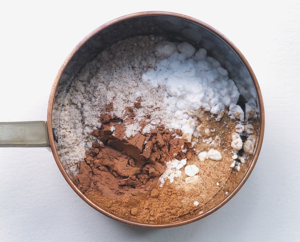 The LOCOCO ingredients in a copper pot
