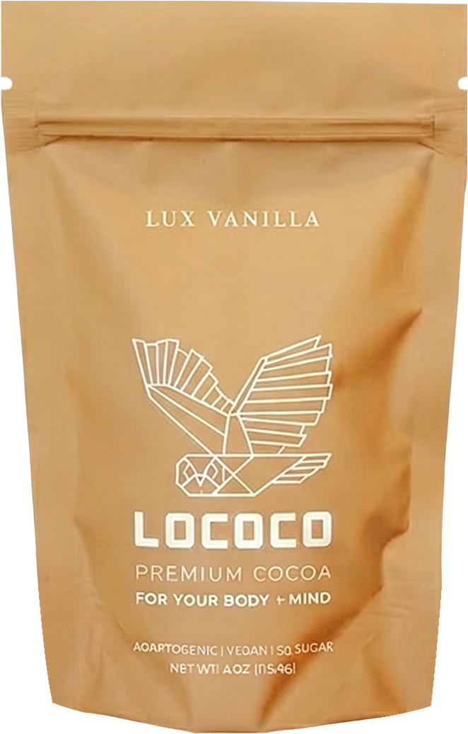 A bag of LOCOCO Lux Vanilla