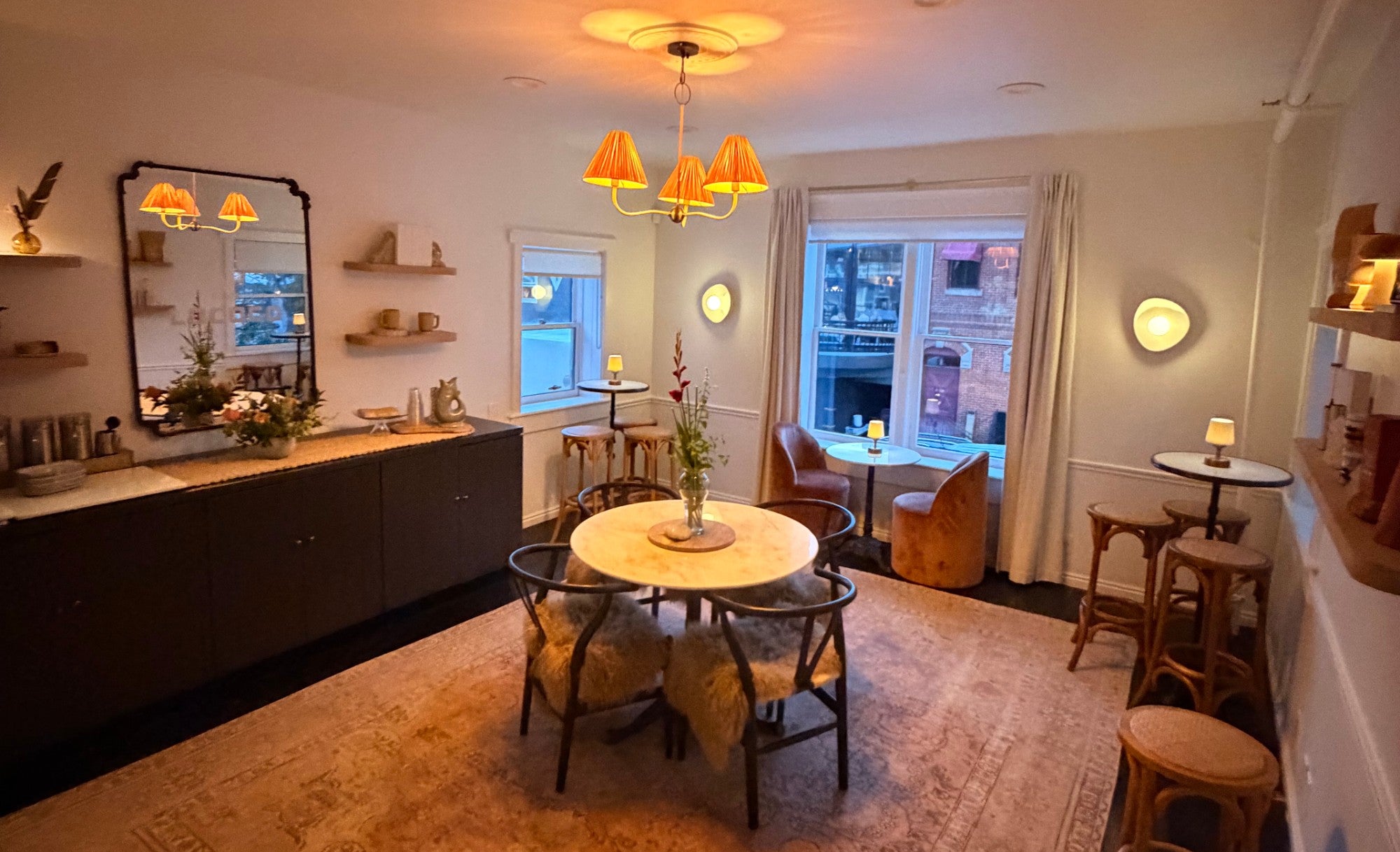 LOCOCO Tasting Room, set for guests